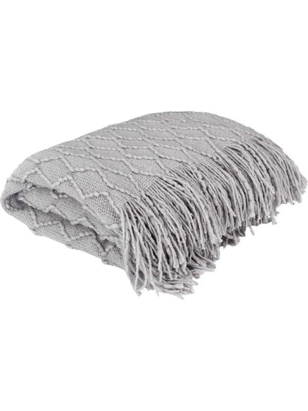 The Home Deco Factory Plaid In Grau – (L)150 X (B)120 Cm 3