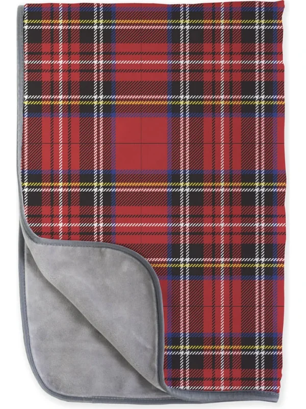 Tierra Bella Decke “Red And Yellow Tartan” In Rot – (L)170 X (B)130 Cm 1