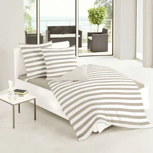 Traumschlaf Bettwäsche Albklassik Stripe In Taupe 8