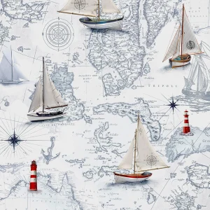 Traumschlaf Bettwäsche Segelboot Und Leuchtturm In Weiß 12
