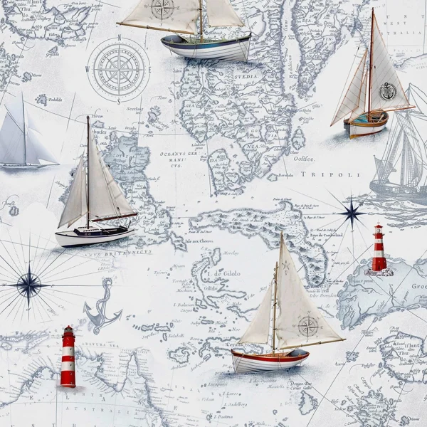 Traumschlaf Bettwäsche Segelboot Und Leuchtturm In Weiß 5