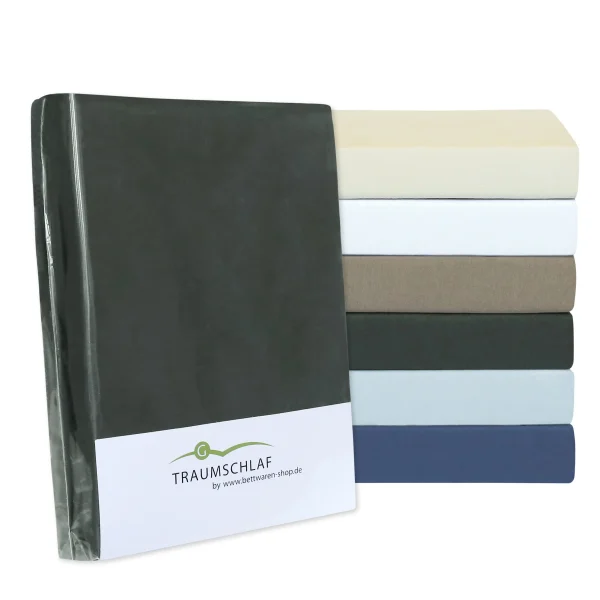 Traumschlaf Spannbettlaken Jersey-Elasthan Stretch In Silber 3