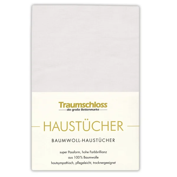 Traumschloss Betttuch Haustuch In Silber 1