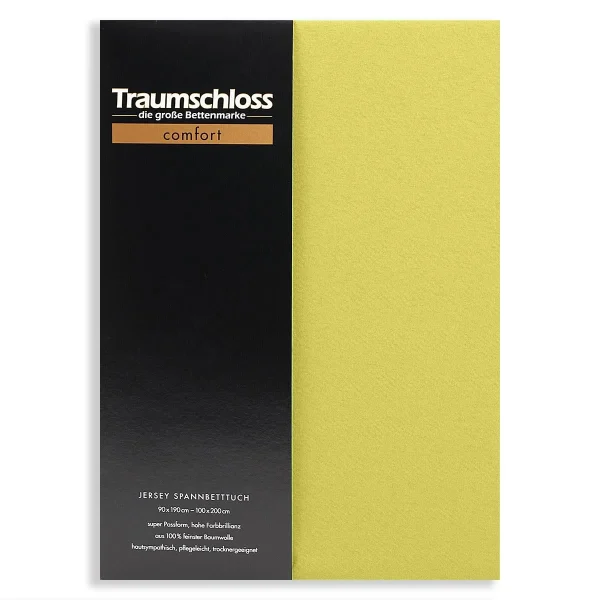 Traumschloss Comfort Jersey Spannbettlaken In Moos 1