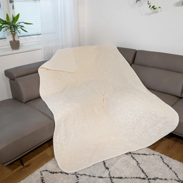 Traumschloss Deluxe Design Wohndecke Paisley In Natur 4