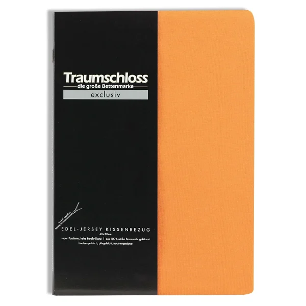 Traumschloss Exclusiv Edel-Jersey Kissenbezug In Mandarine 1