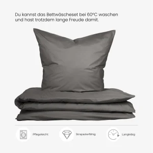 Uncover By Schiesser Bettwäscheset Soho In Dunkelgrau 10