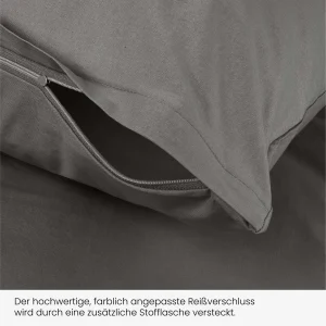 Uncover By Schiesser Bettwäscheset Soho In Dunkelgrau 16