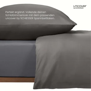 Uncover By Schiesser Bettwäscheset Soho In Dunkelgrau 18