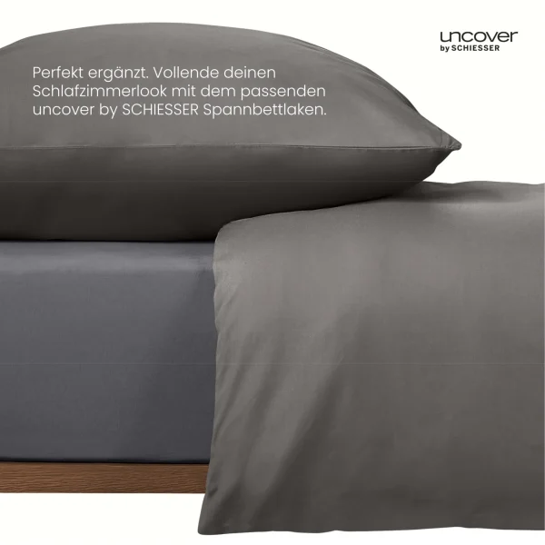 Uncover By Schiesser Bettwäscheset Soho In Dunkelgrau 7
