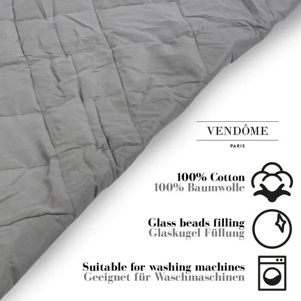 Vendôme Bettdecke ” Gewichtsdecke – Gravitas Sleep – 5 Kg ” In Grau 4