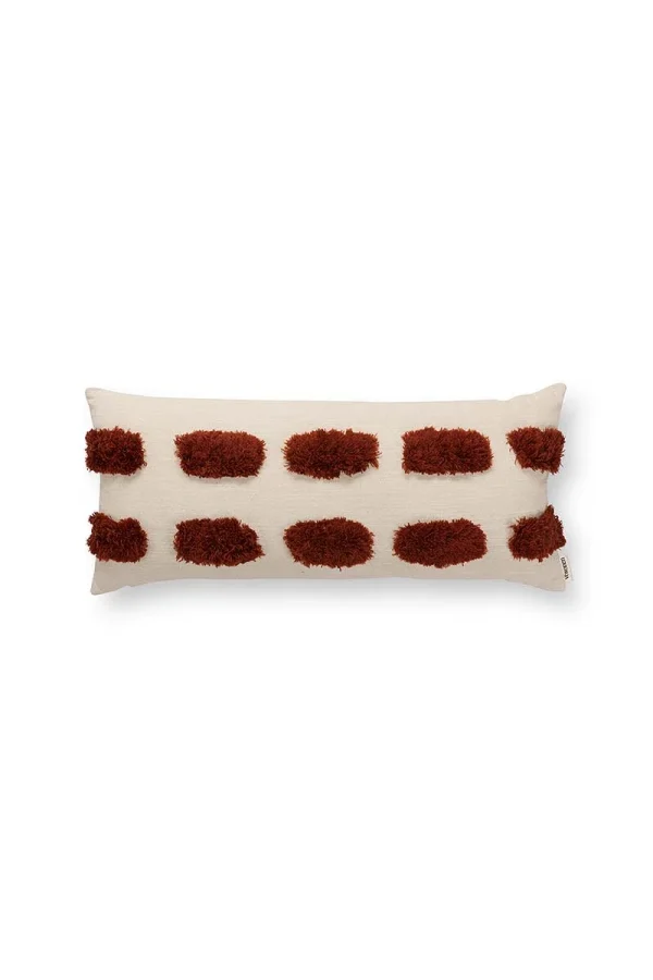 VTwonen Kissen “Rectangular Embroided” In Weiß / Rot 1