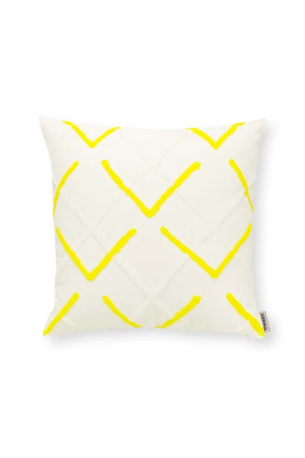 VTwonen Kissen “Square Embroidered Abstract Fluo” In Gelb – (L) 45 X (B) 45 Cm 1