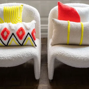 VTwonen Kissen “Square Embroidered Corner Fluo” In Gelb – (L) 45 X (B) 45 Cm 12