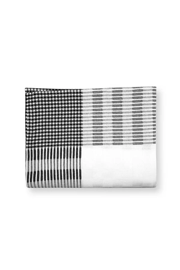 VTwonen Tischtuch “Table Cloth Square” In Weiß / Schwarz – (L) 150 X (B) 250cm 4