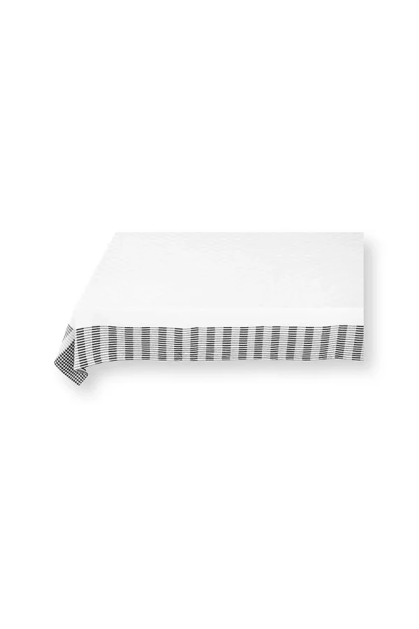 VTwonen Tischtuch “Table Cloth Square” In Weiß / Schwarz – (L) 150 X (B) 250cm 1