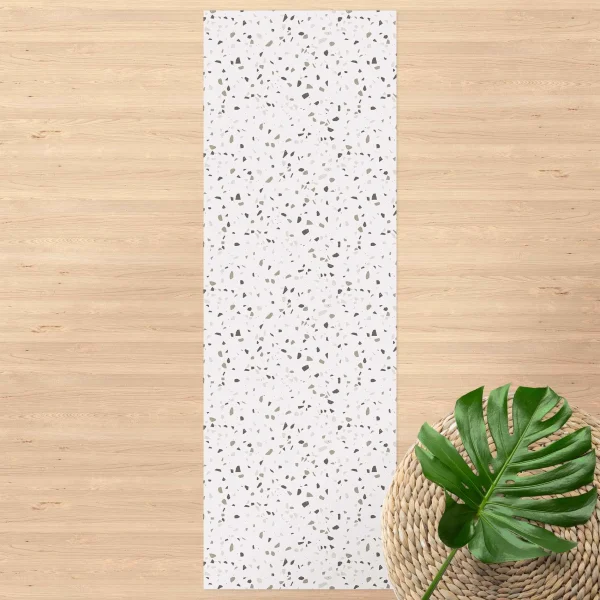 WallArt Vinyl-Teppich – Detailliertes Terrazzo Muster Pompeji In Grau 3
