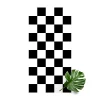WallArt Vinyl-Teppich – Geometrisches Muster Schachbrett Schwarz Weiß In Schwarz-Weiß 17