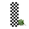 WallArt Vinyl-Teppich – Geometrisches Muster Schachbrett Schwarz Weiß In Schwarz-Weiß 23