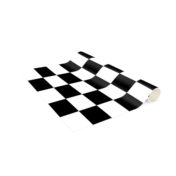 WallArt Vinyl-Teppich – Geometrisches Muster Schachbrett Schwarz Weiß In Schwarz-Weiß 7