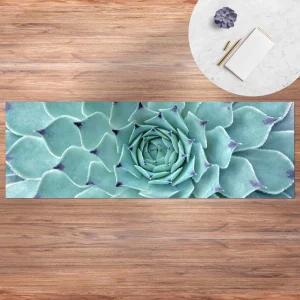WallArt Vinyl-Teppich – Kaktus Agave In Türkis 13