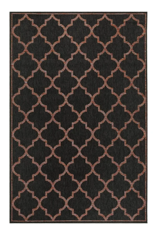 Wecon Home Teppich In & Outdoor Gleamy Outdoor In Anthrazit Rot 1