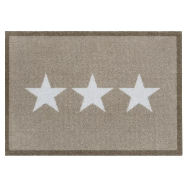 Zala Living Kurzflor Schmutzfangmatte Star Beige Creme 1