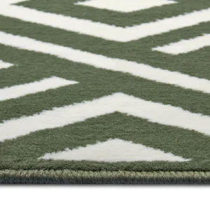Zala Living Kurzflor Velours Teppich Art Grün 12