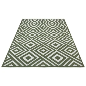 Zala Living Kurzflor Velours Teppich Art Grün 18
